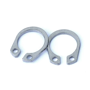Standard Stainless Steel C-Type Hole Retaining Ring with Zinc Finish Internal Retaining Rings Product Category