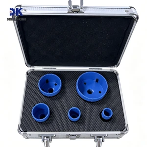 DK Tile Tools Brocas Masonry Ceramic Tile Core Drill Bit Vacuum Brazed M14 or 5/8-11 diamond Core Drill Bit Set Hole Saw Set