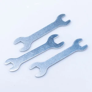 Mini Single/Open/Double End Super-Thin Disposable Metric OEM Carbon Steel Stamp Wrench Set Hex Bolt Slim Spanner Tool