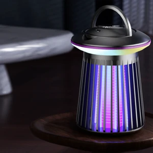 Hot Sale Custom USB Rechargeable Electric Bug Zapper Indoor/Outdoor LED Mosquito Killer Lamp for Pest Control Solid ABS Material