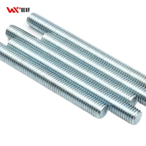 ASTM A193 B7 B7M Galvanized Stud Bolts M8 Metric Threaded Rods With Nuts Zinc Finish Full Thread Rod