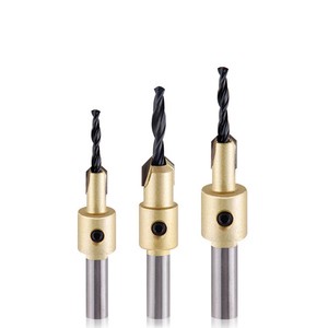 HSS Countersink Drill Bit 25 Wood Working Round Handle Tungsten Steel Black Silver Wood Drilling,wood Drilling Plain Counters GS