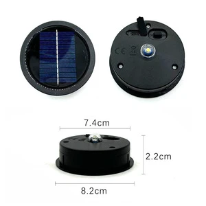 Solar Outdoor Garden Lantern Warm White LED IP65 Waterproof ABS Hanging Pathway Landscape DIY Replacement Top Decorative Light