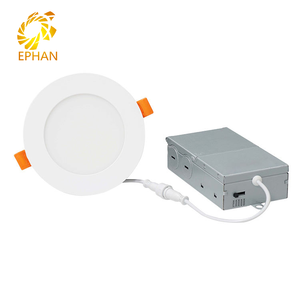Round Etl Led Panel Light For North America Canada No Flicker Downlights 5CCT Dimmable Black Led Panel Thin 7 Inch Light Usa