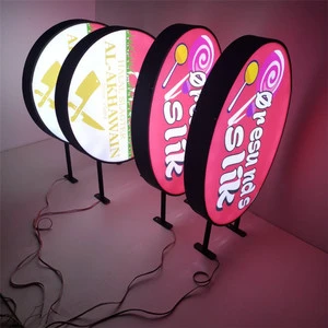 Customized Advertising Round Circular Acrylic LED Light Box Sign External Signage Led Light Box