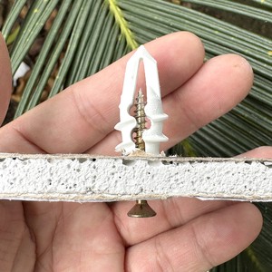 Spiral Screw In Plastic Expansion Tube For Gypsum Board Cross Shape Wall Fixing Bolt