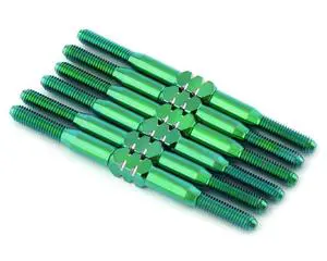 China Factory Price CNC Machining Custom GR5 Titanium Screw Turnbuckle Set For Racing Car Parts