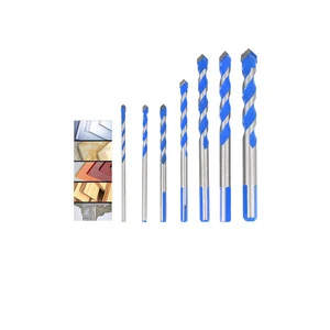7pcs Multi-functional Glass Drill Bit Triangle Bits Ceramic Tile Concrete Brick Metal Stainless Steel Wood