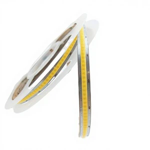 Flexible COB LED Strip Light Dot Free 24V High Density Bendable Curved Corner Cabinet Wardrobe Furniture Lighting