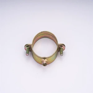 Factory Price Yellow Zinc Plated Pipe Fixing Clamp Pipe Clamps Hanger Single Tube Clamp