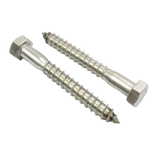 Chinese Manufacturer Oukailuo SUS304 3/8 X 4 Inch Hex Lag Bolt Screws for Lignum