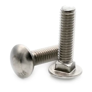 Stainless Steel/Aluminium Carriage Bolt Heavy Duty Fastener Wood Metal Construction Projects Outdoor Use Includes Nuts India