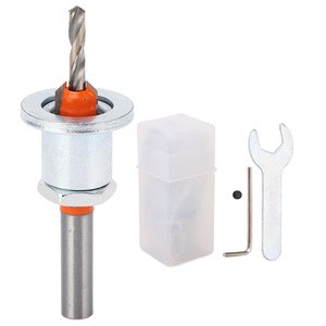 Countersink Drill Bit with Adjustable Self Tapping Alloy Steel Working Drill Bits Adjustable Depth High Hardness for Woodworking