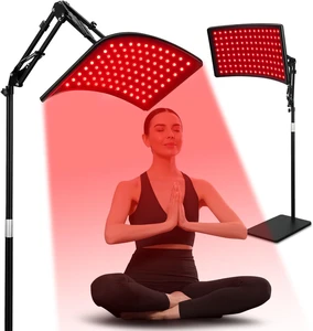 Red Infrared Light Therapy Lamp with Stand Led 660nm Red Light Therapy& 850nm Infrared Light Device for Body and Face