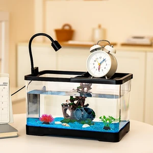 Transparent 5L Luxury Aquarium Fish Tank Lid for Oscar Discus Guppy Tetra Molly Species Custom Packing for Dining Desktop Use