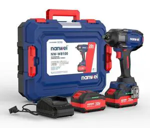 Nanwei High Efficiency 20V Cordless Wrench 1000 N.m High Torque Rechargeable Tools Brushless Power Wrench