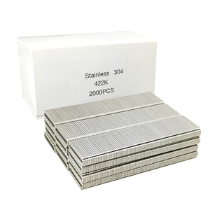 Factory Direct 18G 304 Stainless Steel Iron Smooth Shank 4K Code Galvanized Industrial Staples 4K Series Furniture Brad Nails