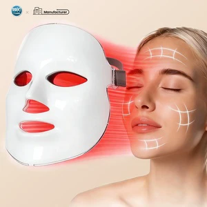 OEM Professional 510K CE ROHS 850nm 630nm Blue Yellow Infrared Red Light LED Photo Therapy Face Mask Beauty Device