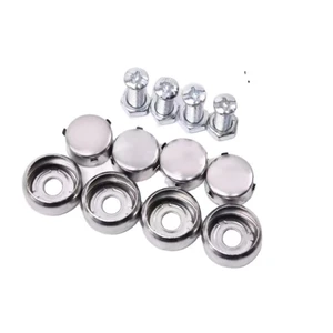 License plate fixing nut and screw clip