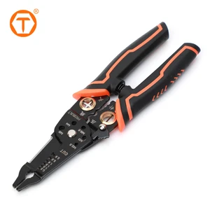 35mm Terminal Crimp Ferrule Cable Lug Compression Press Sleeve Pliers Cutting Winding Wire Stripper Crimping Pliers