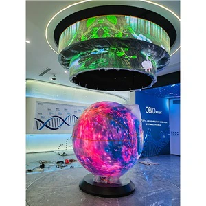 Factory Stock Shaped LED Spherical Screen Globe Diameter 1m 1.5m 2m Sphere Display P2 P2.5 LED Ball Screen Use For Exhibition