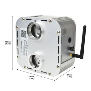 32W Touch APP -Compatible Double Head Twinkle Music LED Fiber Optic Light Engine Illuminator