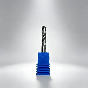 CUFFNOD Mirror Polished Uncoated Tungsten Carbide Straight Shank Split Point Right Hand Aluminum Twist Drill Bits Drilling