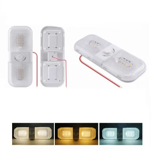 12-30v Rectangle caravan Reading Led Incar Ceiling Lamp Roof Light Rv Interior Light Led Dock Light Interior for Boat Car