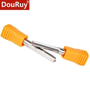 DouRuy CNC Carbide Two Flute Endmill Double 2 Flute Straight Slot Milling Cutter Router Bit for Woodworking MDF Cutting