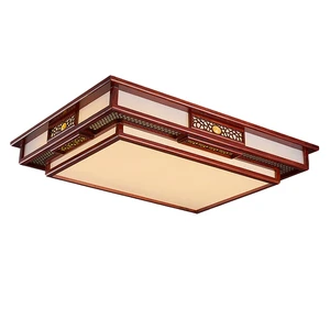 Chinese Style Ceiling Lamp Chinese Living Room Bedroom Lamp Wooden Ceiling Lamp Hotel Interior Only