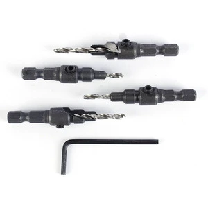 Multifunction Woodworking Drill Bit Easy to Locate Countersinking for Plastic Wood Panel Drilling