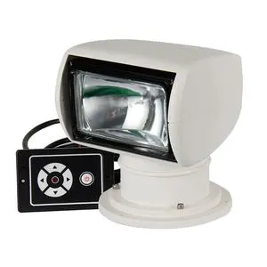 DC12V Marine Searchlight Halogen Bulbs Spotlight Remote Control Waterproof Search Light for Boat Yacht Ship