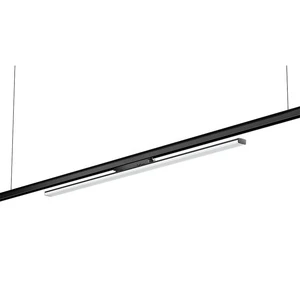 140lm/w 85-277VAC 2-6feet 30-60W Single Phase Linear Aluminum Industrial LED Track Light Opal Diffuser CRI 80 120 Beam Angle