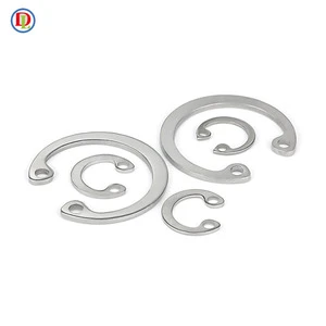 Industrial 65Mn Steel Retaining Ring/Snap Ring with Inner Hole Locking Spring Black Finish Standard Left/Right Helical Direction