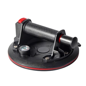 8inch Vacuum Manual Suction Cup 220KG Industrial Tile Glass Suction Cup with Pressure Gauge