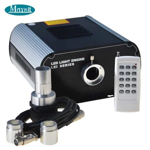 6 Colors Fiber Optic Light Source 80w Twinkle Color Changing LED Optical Fibre Illuminator with DMX Control