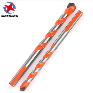 Multi-function Triangular Shank YG8 Tip Drill Bits for Woodworking Metal Masonry Drilling Universal Drill Bit