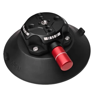 MOY-006 PIN Super Suction Force 6 Inch Aluminum Alloy+Silicone 3/8 Inch Screw Car Mount Camera Suction Cup High-Power