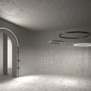 Vando Aluminum Surface Mount Led Circular Track Rail Lighting System Round Magnetic Track Light
