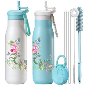 High Quality Hot Selling Double Wall 304 Stainless Steel Vacuum Insulated Drinking Water Bottle Thermos With Rope Handle