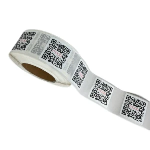 Customized Waterproof And Oil Resistant Vinyl QR Code Sticker