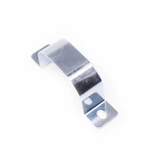 Custom Sheet Metal Fabrication Stamping Part Galvanized Pipe Strap Pipe Clamp Bracket Two Hole Strap Pipe Repair Clamps