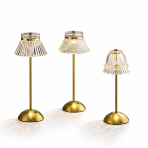 New Arrive Touch Night Light Custom Wholesale Portable Cordless Indoor Bar Touch Swith Led Crystal Table Lamp
