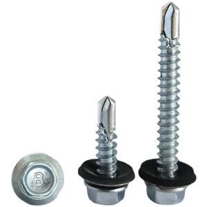 Self Tapping Screw 5/16 Head Hex Self Tapping Carbon Steel Screws with EPDM Washer A4 316 Roofing Screws