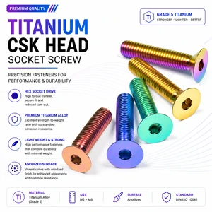 Titanium Alloy Hex Socket Screw, Lightweight High Corrosion Resistant Fastener High Quality Wholesale