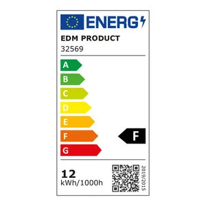 aplique super led de superficie 12w 1160lm 6500k 26x5,8cm con marco cromado para iluminacin eficiente en espacios interiores.