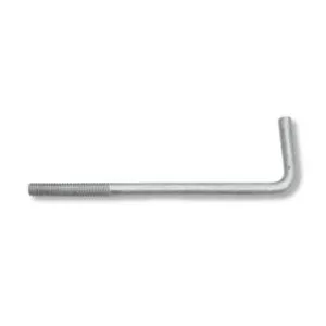 High Quality Zinc-Plated L-Shaped Wedge Anchor Bolt 12mm X 300mm | Steel Foundation J Bolt Nut Grade 4.8 for Construction