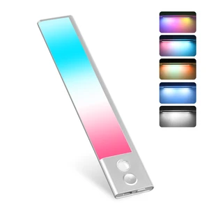 47LED Rechargeable Wireless Under-Cabinet Lighting 5 Fantasy Colors for Bedrooms Game Rooms and Other Spaces