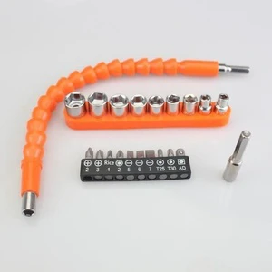 4-piece Set of Lithium Battery Drill Bit, Universal Flexible Shaft Sleeve, Dual-purpose, Labor-saving and Multi-purpose Lithium