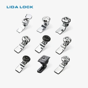 MS705 Latch Locks Zinc Alloy Lock Door Cabinet Chrome Coated Industrial Electrical Panel Board Metal Cam Lock Cabinet